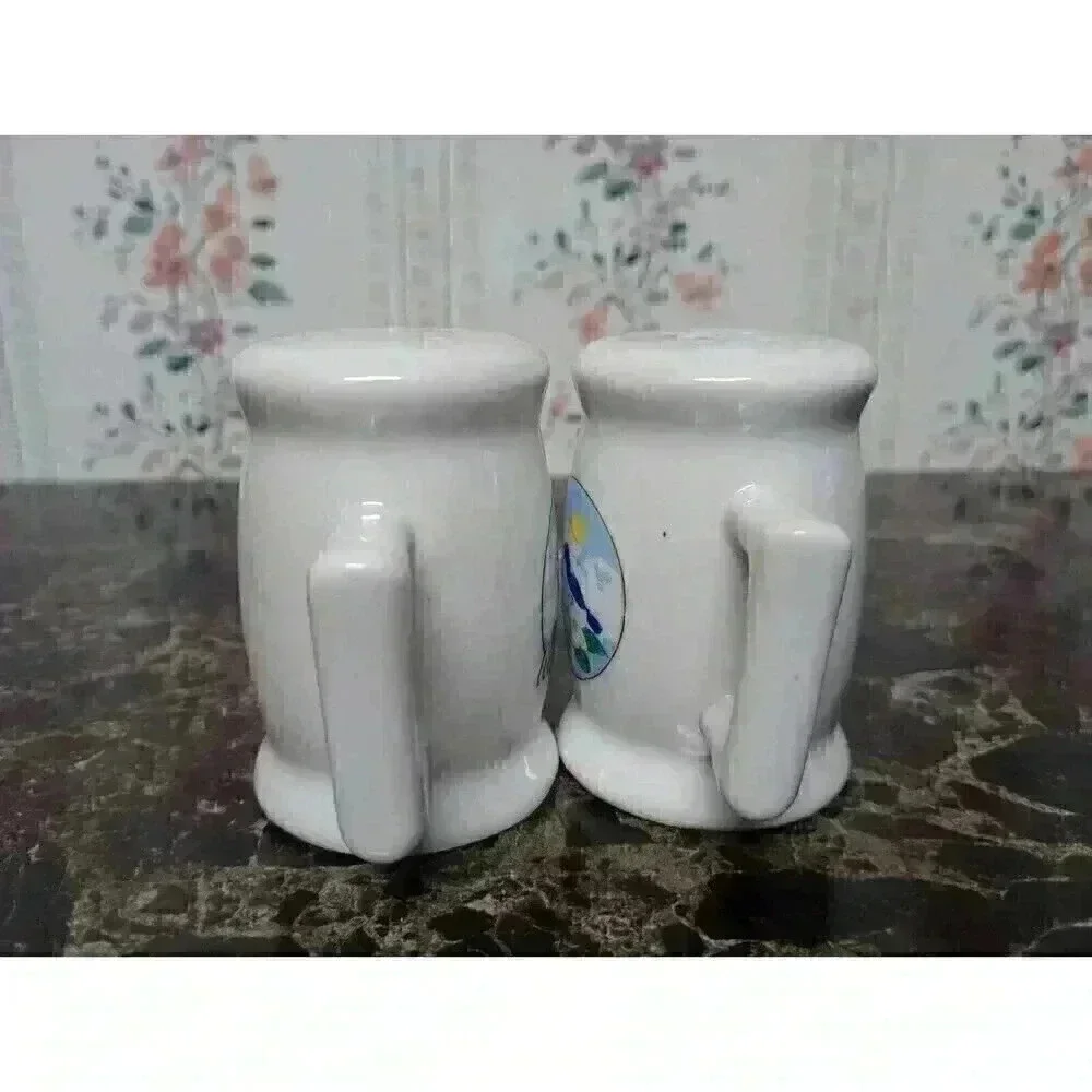 Idaho Salt and Pepper Shakers Blue Bird On Flowers Collectors Item Kitchen Decor